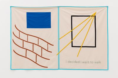 Exhibition view: Helen Cammock, I Decided I Want to Walk, Kate MacGarry, London (10 September–17 October 2020).