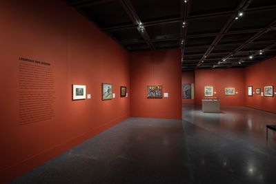 Exhibition view: Black Orpheus: Jacob Lawrence and the Mbari Club, New Orleans Museum of Art (NOMA) (10 February–7 May 2023). Co-organised by Chrysler Museum of Art, Norfolk and NOMA. Photo: © NOMA.