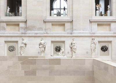 Jean-Michel Othoniel, La Rose du Louvre (2019). Permanent installation, Musée du Louvre, Paris. © Jean-Michel Othoniel/ADAGP, Paris, and ARS, New York 2023.
