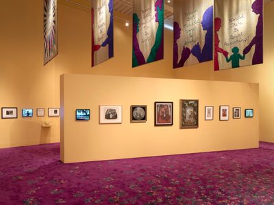 Exhibition view: Judy Chicago, Herstory, New Museum, New York (12 October 2023–14 January 2024).