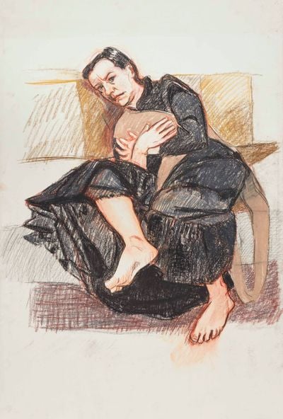 Paula Rego, Depression No. 5 (2007). Pastel on paper. 101.5 x 68.5 cm.