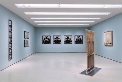 Exhibition view: Only the Young: Experimental Art in Korea, 1960s–1970s, Solomon R. Guggenheim Museum, New York (1 September 2023–7 January 2024). © Solomon R. Guggenheim Foundation. Photo: Ariel Ione Williams.