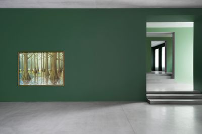 Exhibition view: Nicolas Party, Cascade, Xavier Hufkens, Brussels (27 January–4 March 2023).