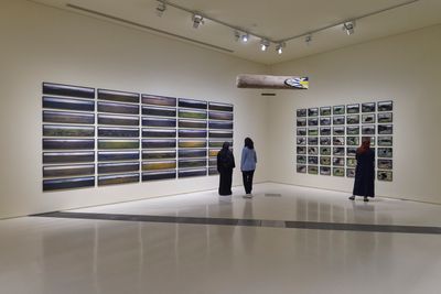 Exhibition view: Olafur Eliasson, The curious desert, National Museum of Qatar, Doha (19 March–15 August 2023).