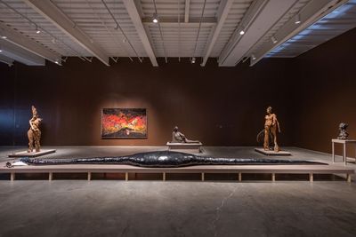 Exhibition view: Wangechi Mutu, Intertwined, New Museum, New York (2 March–4 June 2023).