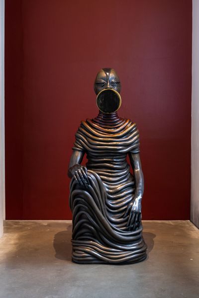 Wangechi Mutu, The Seated I (2019). Exhibition view: Intertwined, New Museum, New York (2 March–4 June 2023).