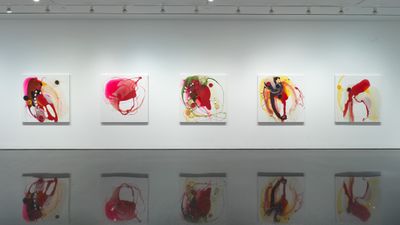 Exhibition view: Helen Marden, Bitter light a year, Gagosian, 980 Madison, Avenue, New York (6 April–8 May 2021).