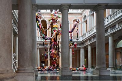 Joana Vasconcelos, Contaminação (Contamination) (2008–2010). Exhibition view: The World Belongs to You, Palazzo Grassi, Venice (2 June 2011–21 February 2012).