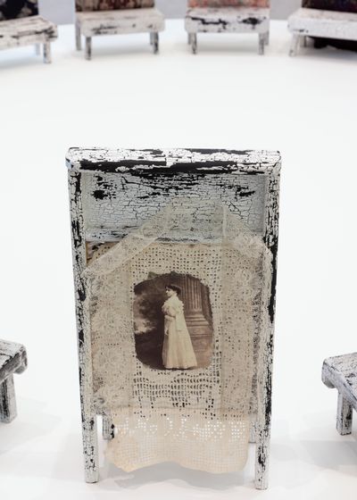 June Clark, Keepers (2004–2023) (detail). Mixed media.