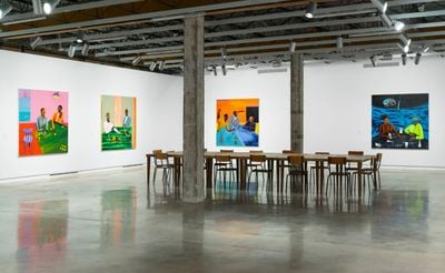 Exhibition view: Lubaina Himid, Make Do and Mend, The Contemporary Austin – Jones Center on Congress Avenue, Texas (1 March–21 July 2024). Artwork © Lubaina Himid. Image