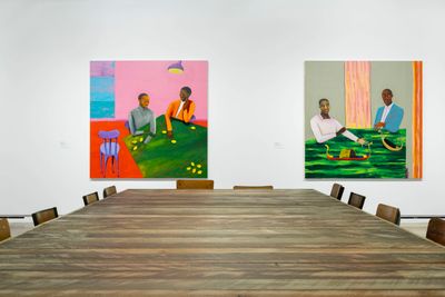 Exhibition view: Lubaina Himid, Make Do and Mend, The Contemporary Austin – Jones Center on Congress Avenue, Texas (1 March–21 July 2024). Artwork © Lubaina Himid. Image