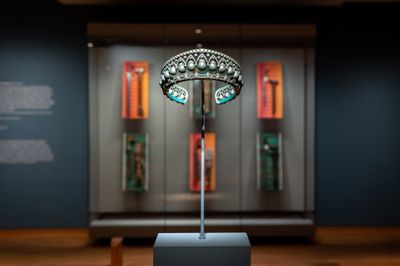 Exhibition view: Pio Abad, To Those Sitting in Darkness, Ashmolean Museum, Oxford (10 February–8 September 2024).