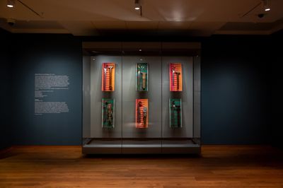 Exhibition view: Pio Abad, To Those Sitting in Darkness, Ashmolean Museum, Oxford (10 February–8 September 2024).