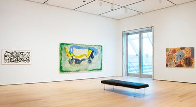 Exhibition view: Stanley Whitney, How High the Moon, Buffalo AKG Art Museum, New York (9 February–26 May 2024).