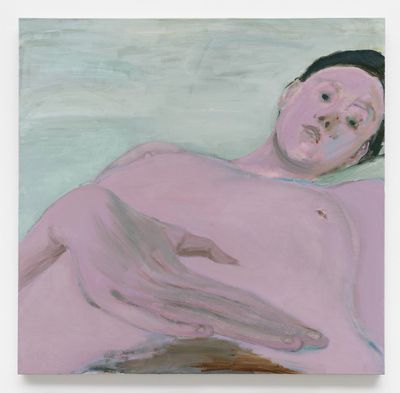 Xinyi Cheng, Nude femme (2022). Oil on linen. © Xinyi Cheng.