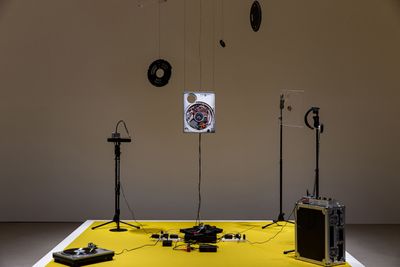 dj sniff, Transformer (2023). Mixed media. Dimensions variable. Commissioned by Taipei Biennial 2023. Exhibition view: Taipei Biennial: Small World, Taipei Fine Arts Museum (18 November 2023–24 March 2024).