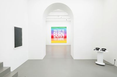 Exhibition view: John Giorno, God Complex, Galerie Eva Presenhuber, Vienna (13 September–19 October 2024).