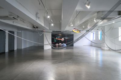 Exhibition view: Aki Sasamoto, Sounding Lines, Para Site, Hong Kong (16 March–28 July 2024).