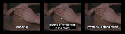 Seo Hye Lee, [sound of subtitles] (2021) (still). Single-channel video, colour, silent. 1 min, 38 sec (looped). Footage