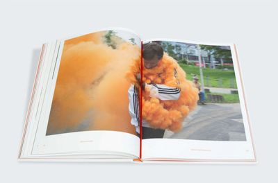 Publication Slash & Burn (2023). Hard cover linen with dustcover. 260 x 210 x 20 mm. 224 pages. Edited by Harlan Levey and Olivia Perce. Published by HOPPER&FUCHS.