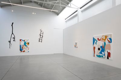 Exhibition view: Naufus Ramírez-Figueroa, With the South on My Back, Galerie Nordenhake, Mexico City (20 January–17 February 2024).