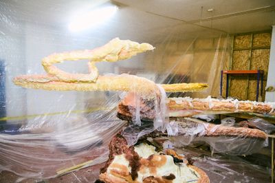 Marguerite Humeau, \*sk\*/ey-, works in progress in the artist’s studio (2024).