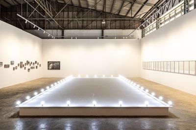 Nipan Oranniwesna, Silence Traces (2023). Exhibition view: Thailand Biennale, Chiang Rai 2023: The Open World, Chang Warehouse (Huay Kiang Warehouse) (9 December 2023–30 April 2024).