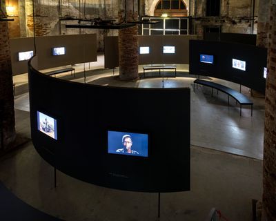 Marco Scotini, Disobedience Archive (2005–ongoing). Exhibition view: Stranieri Ovunque – Foreigners Everywhere, 60th International Art Exhibition – La Biennale di Venezia (20 April–24 November 2024).