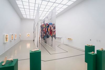 Marcos Lutyens, Passage of Neglect (2024) [centre], Emilie L. Gossiaux, Finger Through Palm (2020), Doggirl, They Called Me