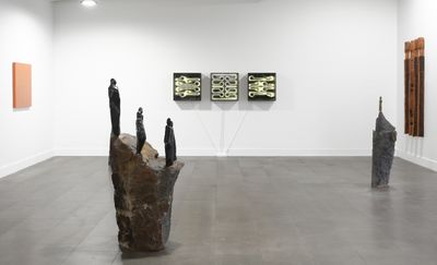 Exhibition view: Ngā Hau e Whā | Tāmaki Makaurau, Föenander Galleries, Auckland (23 April–13 May 2025).