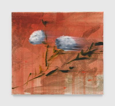 Emma McIntyre, Portals and altars (2024). Oil on linen. 45.7 x 51.1 cm.
