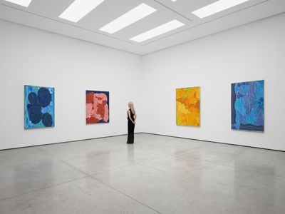 Exhibition view: Lynne Drexler, The Seventies, White Cube, Hong Kong (26 March–17 May 2025).