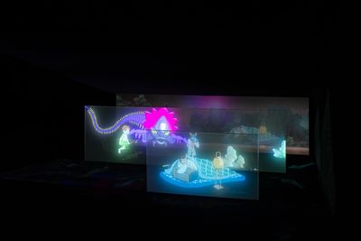 Exhibition view: Ho Tzu Nyen, Three Stories: Monsters, Opium, Time, Kiang Malingue, Hong Kong (20 March–13 May 2025).