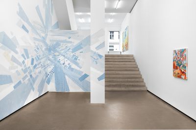 Exhibition view: David Schnell, Flyer, Galerie EIGEN + ART, Berlin (31 August–21 October 2023).