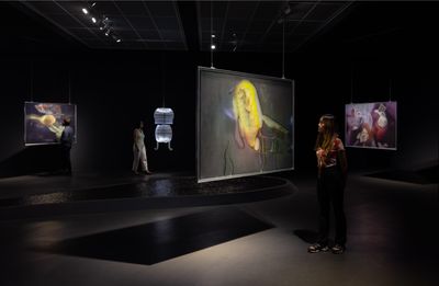Exhibition view: Anicka Yi, A Shimmer Through The Quantum Foam, Esther Schipper, Berlin (15 September–21 October 2023).