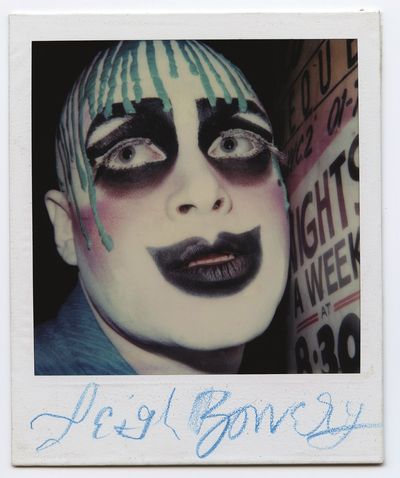Polaroid portrait of Leigh Bowery (1986).