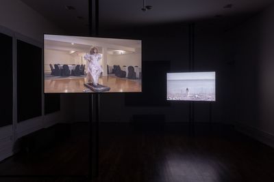 Katherine Simóne Reynolds, A different kind of tender (2023). Two-channel colour video with sound. 39 mins, 28 secs. Exhibition view: Katherine Simóne Reynolds, A different kind of tender and the practice of overhealing, Graham Foundation, Chicago (25 March–10 June 2023).