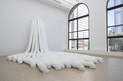 Nelly Agassi, The Quiet Before the Storm (2022). Exhibition view: No Limestone, No Marble, Chicago Cultural Center (24 September 2022–14 May 2023).