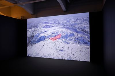 INTERPRT, Colonial Present Counter-mapping the Truth and Reconciliation Commissions in Sápmi (2023). Exhibition view: Helsinki Biennial 2023 (11 June–17 September 2023).