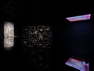 Exhibition view: Group exhibition, Myth Makers—Spectrosynthesis III, Tai Kwun Contemporary, Hong Kong (24 December 2022–10 April 2023).