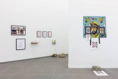 Exhibition view: Lee 'Scratch' Perry, Ark Work, Cabinet Gallery, London (9 March–6 May 2023).