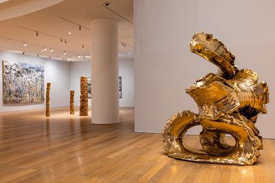 Exhibition view: Lynda Benglis, Sangam/Confluence, NMACC Art House, Mumbai (3 April–4 June 2023). Photo: Mitsun Soni.