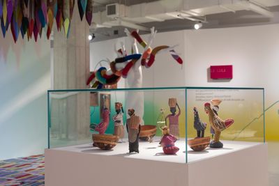 Exhibition view: Pascale Marthine Tayou, BOBO LAND, Cultural Foundation, Abu Dhabi (3 May–26 November 2023).
