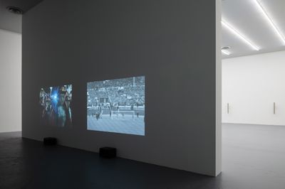 Paul Pfeiffer, Red Green Blue (2022). Single-channel video (colour, surround sound); 31 min, 23 sec. Dimensions variable. Exhibition view: Prologue to the Story of the Birth of Freedom, The Geffen Contemporary at MOCA, Los Angeles (12 November 2023–16 June 2024).