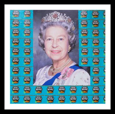 Bernie Taupin, Her Heinzness, Royal Highness Queen Elizabeth II, 1992 (printed later). Archival pigment photograph. 86.4 x 86.4 cm.