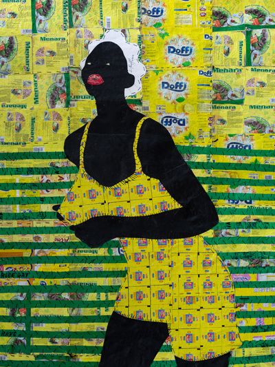 Rufai Zakari, The Girl in Yellow Swimming Costume (2020).