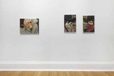 Exhibition view: Ella Kruglyanskaya, This is a Robbery, Thomas Dane Gallery, London (10 March–23 May 2020). Courtesy Thomas Dane Gallery.