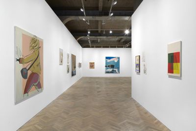 Exhibition view: Ella Kruglyanskaya, This is a Robbery, Thomas Dane Gallery, London (10 March–23 May 2020). Courtesy Thomas Dane Gallery.