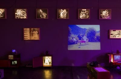Igor and Ivan Buharov, Eternal Intentionfield Tuning (2018). Exhibition view: Floraphilia. Revolution of plants, Temporary Gallery. Centre for Contemporary Art, Cologne (7 March–20 September 2020).