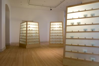 Lee Mingwei, The Letter Writing Project (1998/2020). 3 wooden booths, writing paper, envelopes, pencils. Each 290 x 170 x 231 cm. Exhibition view: Lee Mingwei: 禮 Li, Gifts and Rituals, Gropius Bau, Berlin (27 March–12 July 2020).